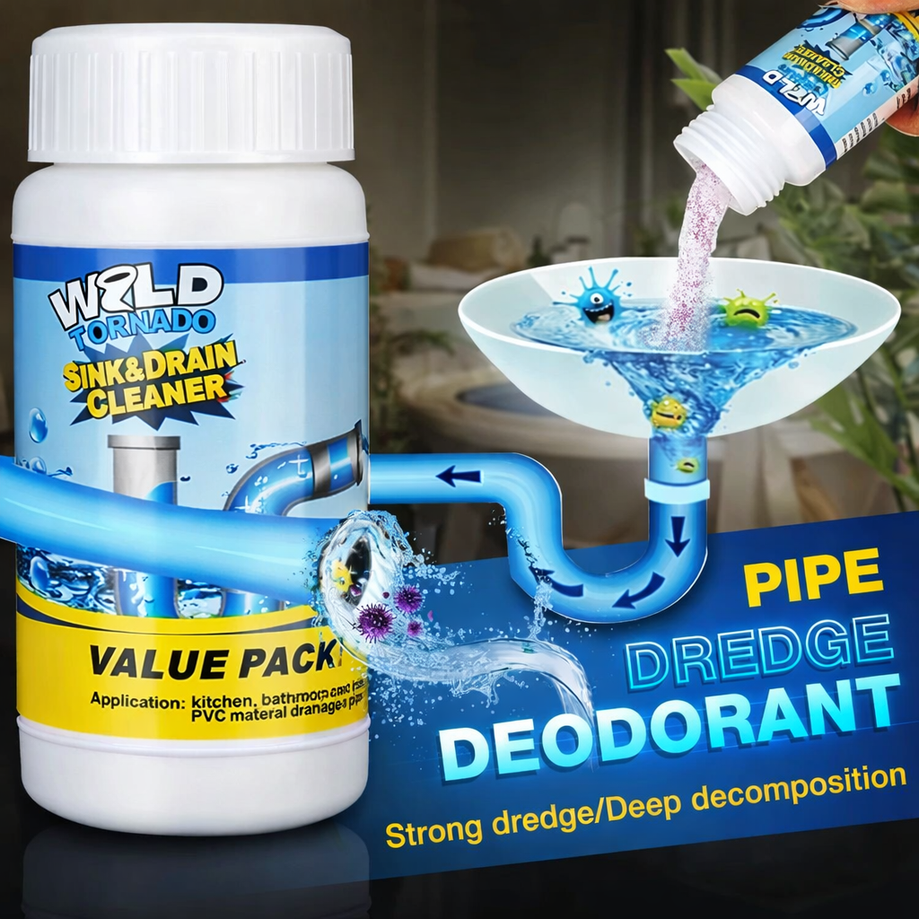 Powerful Kitchen and Drain Cleaner Powder