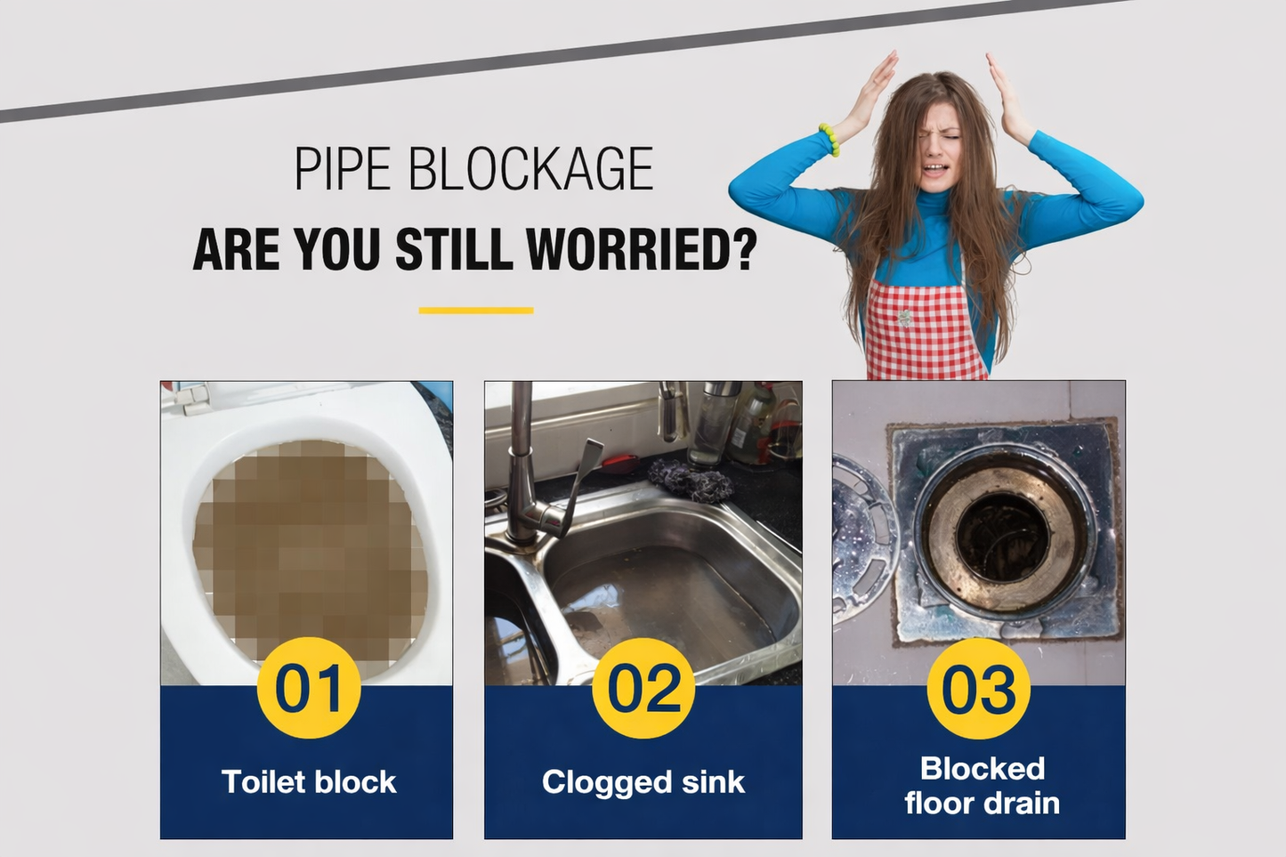 Powerful Kitchen and Drain Cleaner Powder