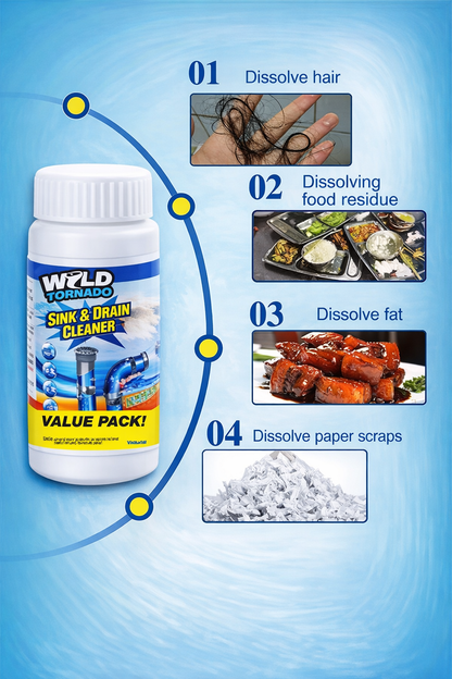 Powerful Kitchen and Drain Cleaner Powder